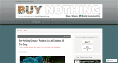 Desktop Screenshot of buynothingproject.org