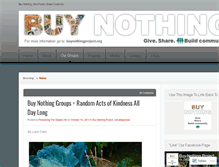 Tablet Screenshot of buynothingproject.org